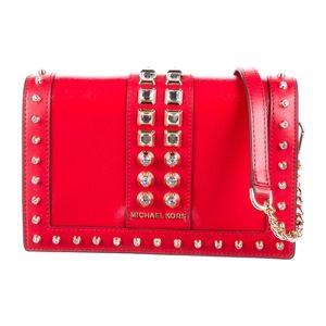 MICHAEL MICHAEL KORSStudded Leather Crossbody Bag